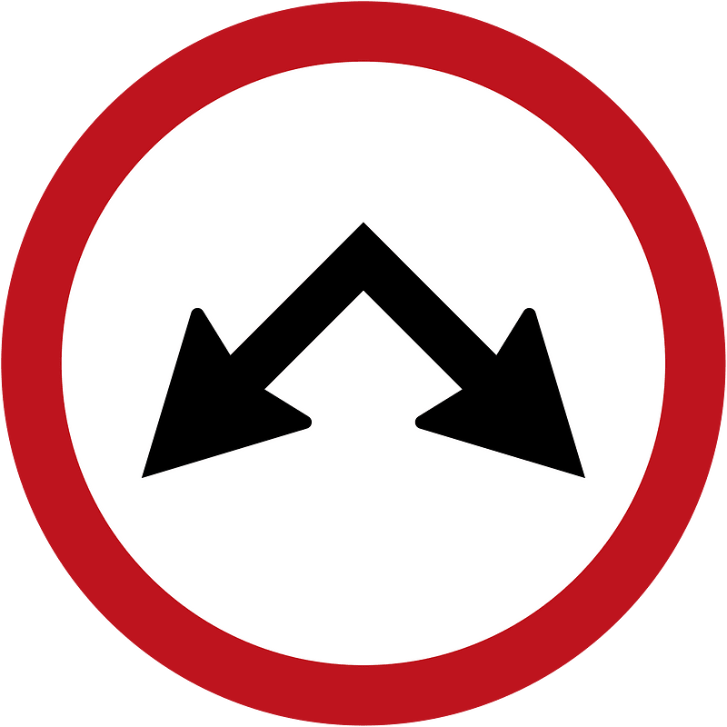 Pass oneither side sign in Jamaica