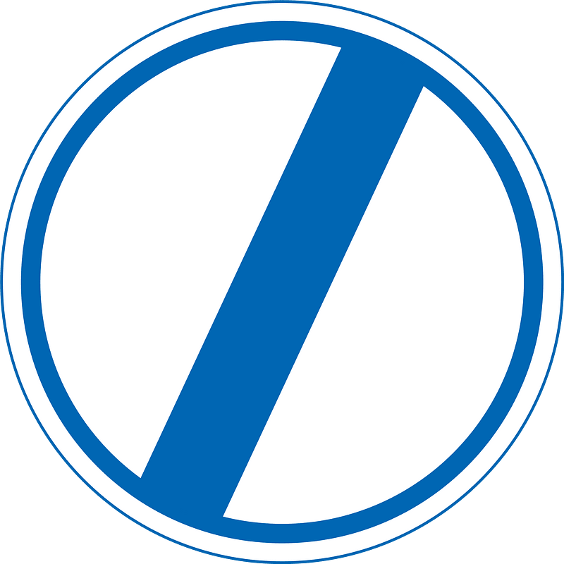 Overtaking permitted sign in Jamaica