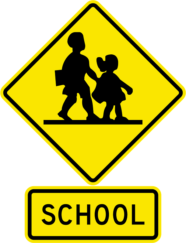 School zone sign in Jamaica