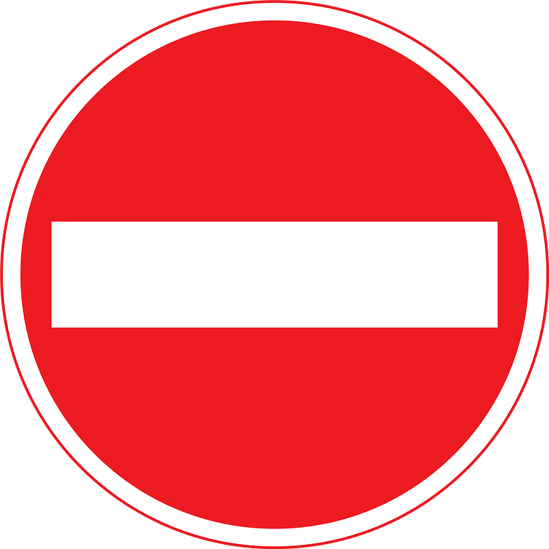 No entry sign in Japan