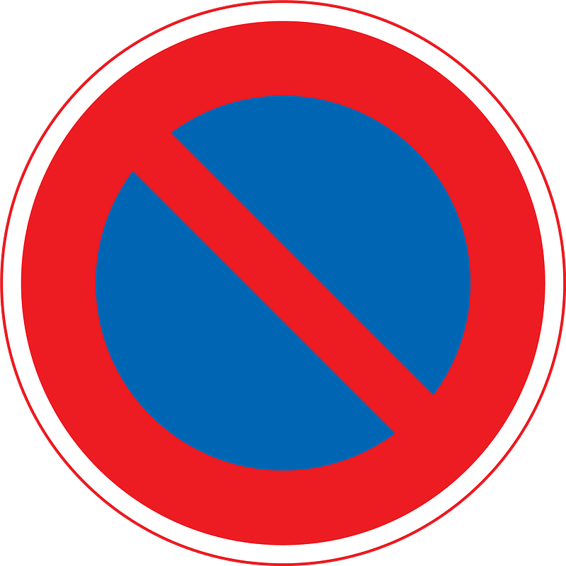 No parking sign in Japan