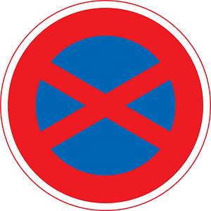 No stopping sign in Japan