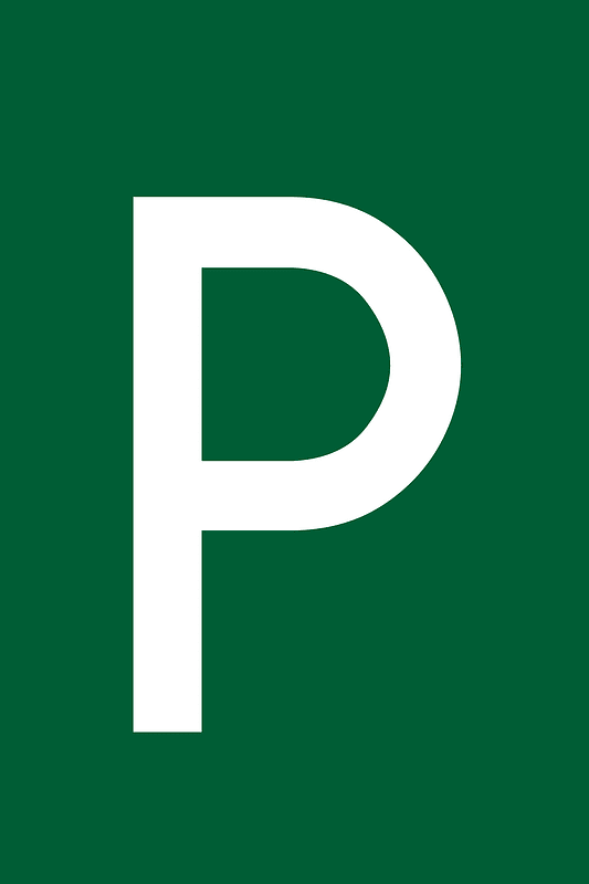 Parking zone sign in Japan