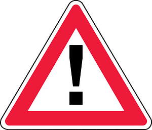 Other danger sign in Latvia