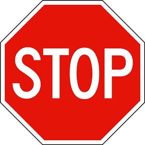 Stop sign in Liberia