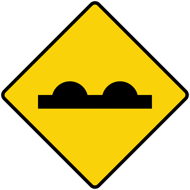 Uneven surface sign in Liberia