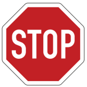 Stop sign in Luxembourg