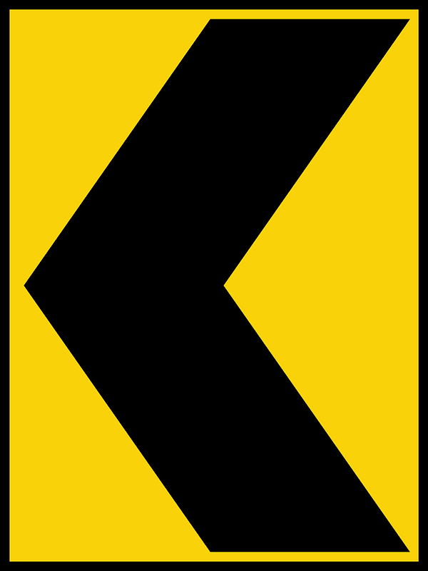 Chevron (Short Turn) sign in Malaysia