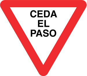 Roundabout sign in Malaysia