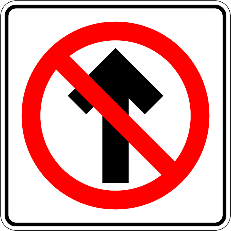 No entry sign in Mexico