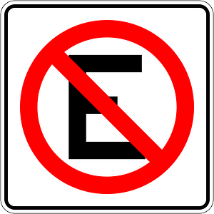 No parking sign in Mexico