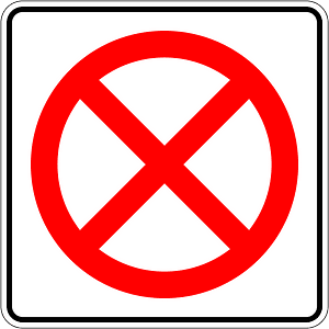 No stopping sign in Mexico