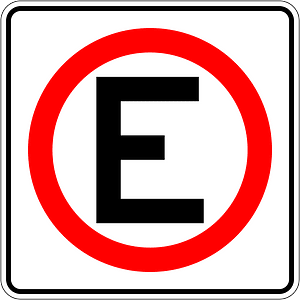 Parking zone sign in Mexico
