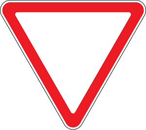 Give Way / Yield sign in Moldova