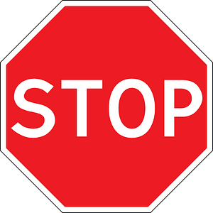 Stop sign in Moldova
