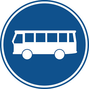 Bus lane sign in Netherlands