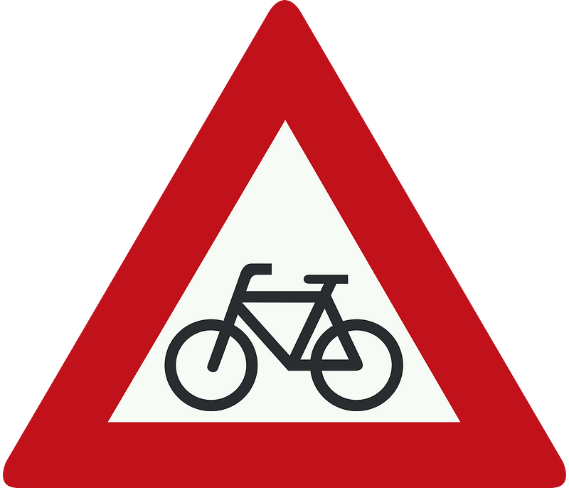 Cyclists ahead sign in Netherlands