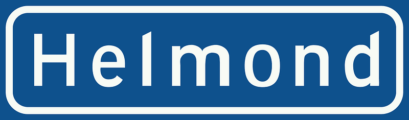 Entrance to built up area sign in Netherlands