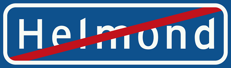 Leaving built up area sign in Netherlands