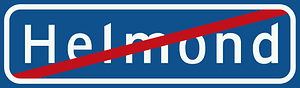 Leaving built up area sign in Netherlands