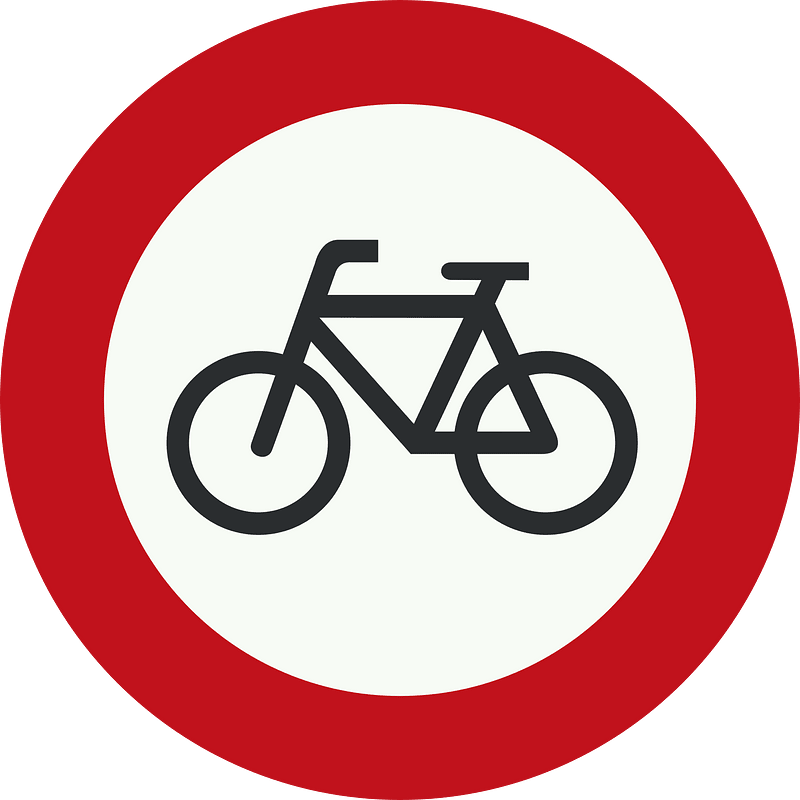 No bicycles sign in Netherlands