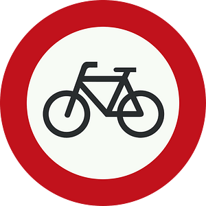 No bicycles sign in Netherlands
