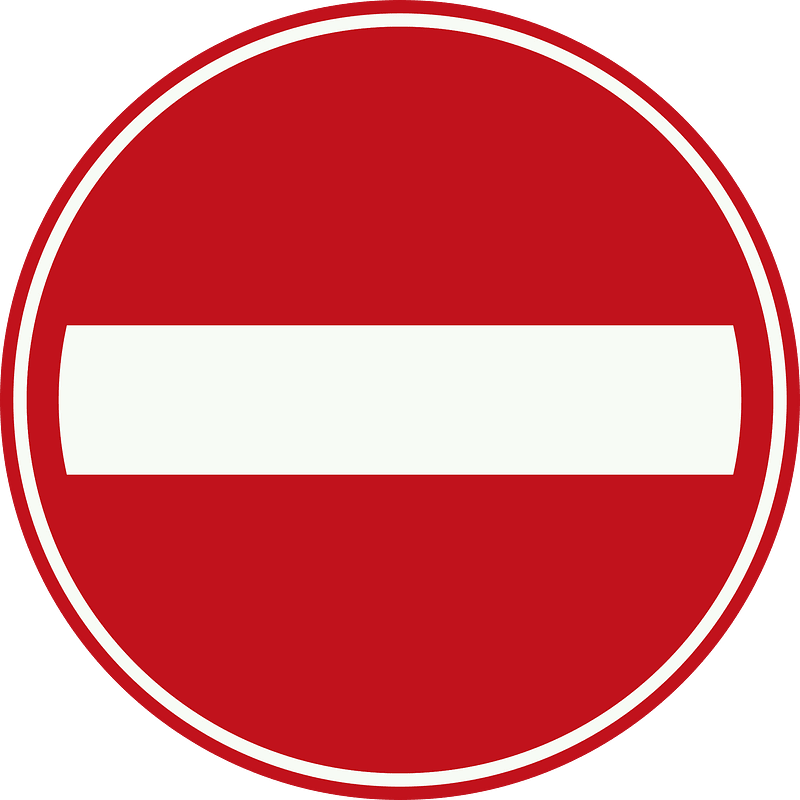 No entry sign in Netherlands