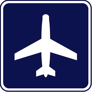 Airport sign in New Zealand