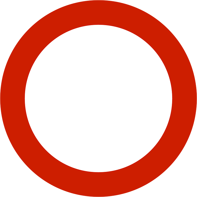 No vehicles sign in Norway