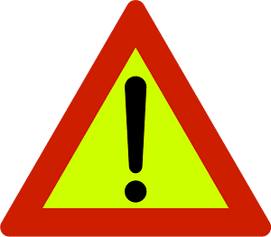 Other danger (temporary) sign in Norway