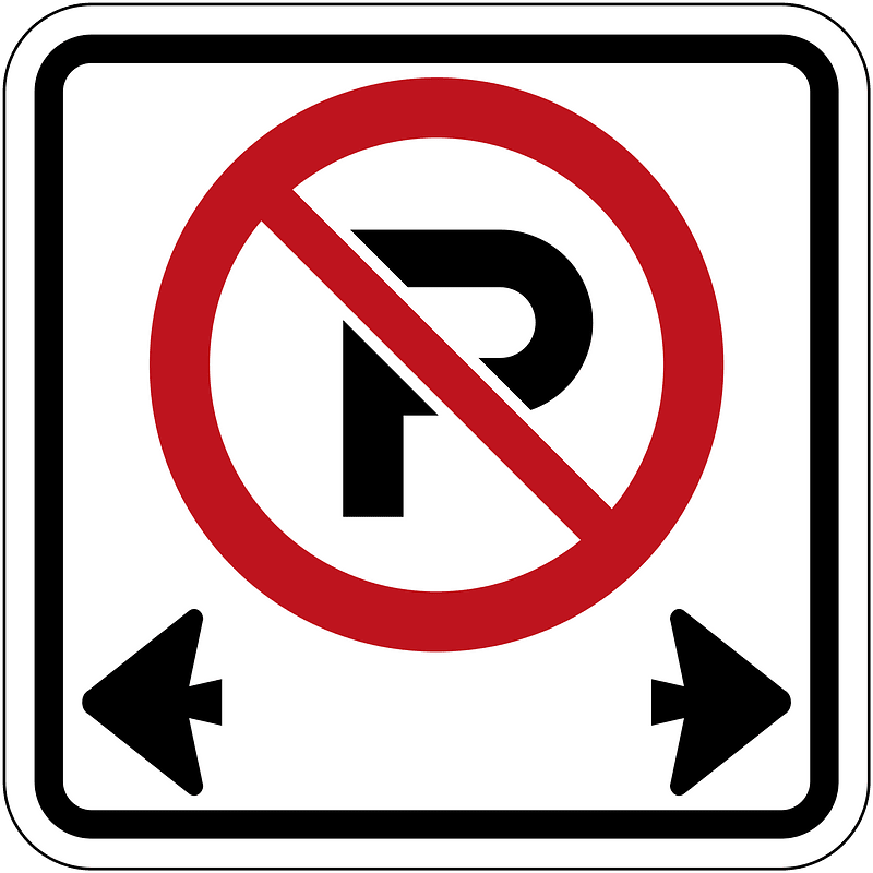 Bus stop sign in Ontario
