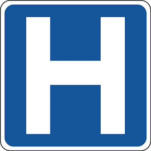 Hospital sign in Ontario