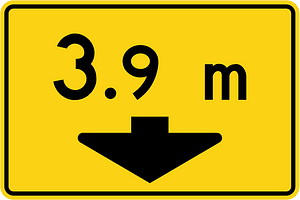 Maximum height sign in Ontario
