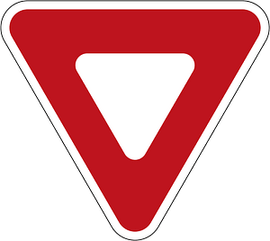 Yield / Give Way sign in Ontario