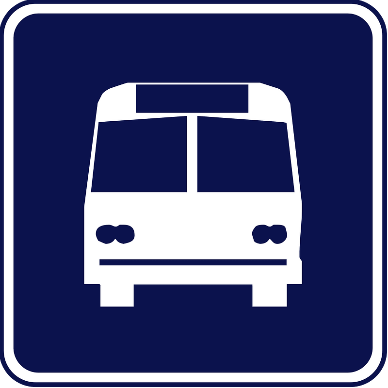 Bus stop sign in Panama