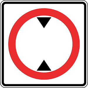 Maximum height sign in Panama