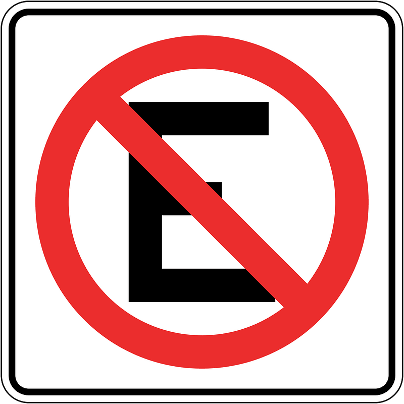 No parking sign in Panama