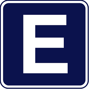 Parking zone sign in Panama