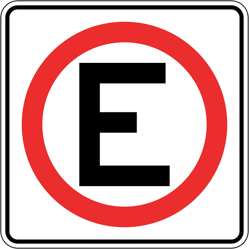 Parking zone sign in Panama