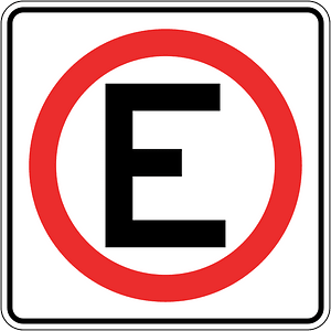 Parking zone sign in Panama