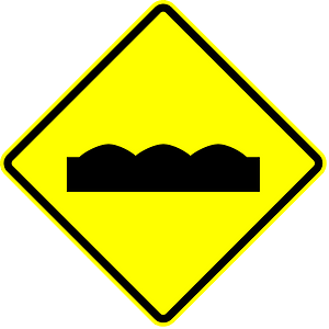 Uneven surface sign in Panama
