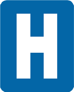 Hospital sign in Peru
