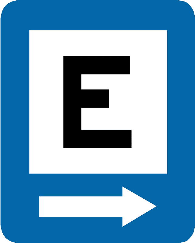 Parking zone sign in Peru