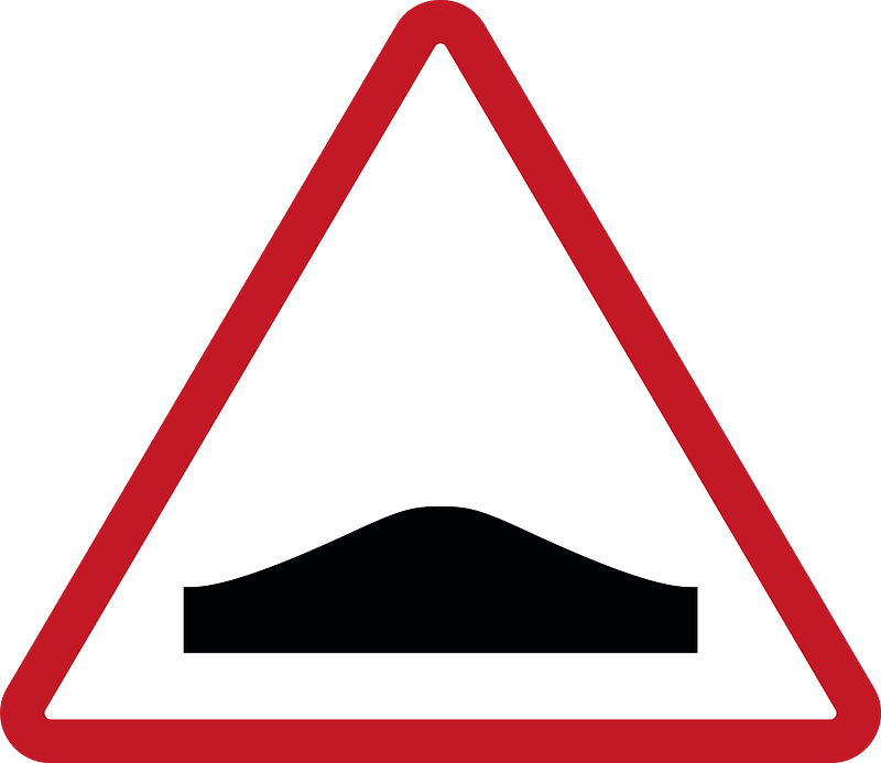 Bump in road sign in Philippines