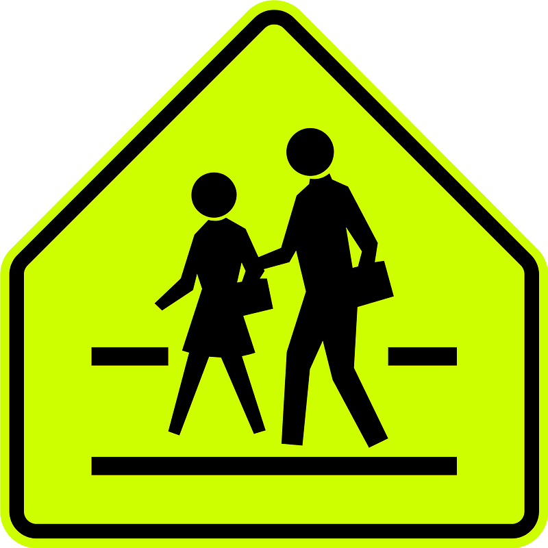 Children / playground ahead sign in Philippines