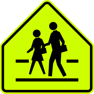 Children / playground ahead sign in Philippines