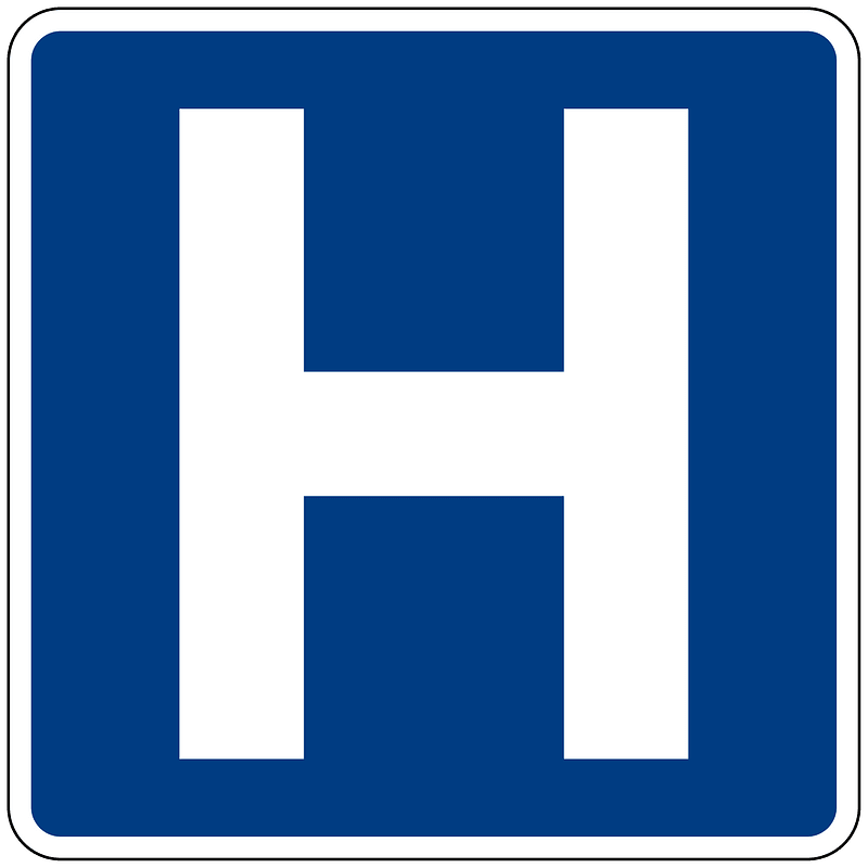 Hospital sign in Philippines