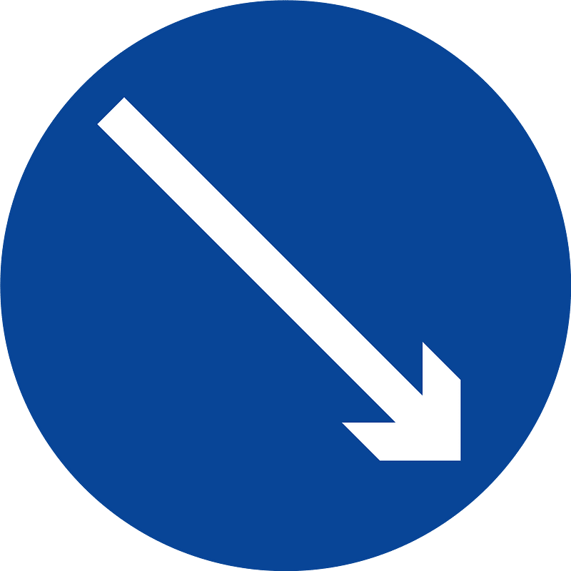 Keep right (or left) sign in Philippines