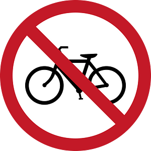 No bicycles sign in Philippines