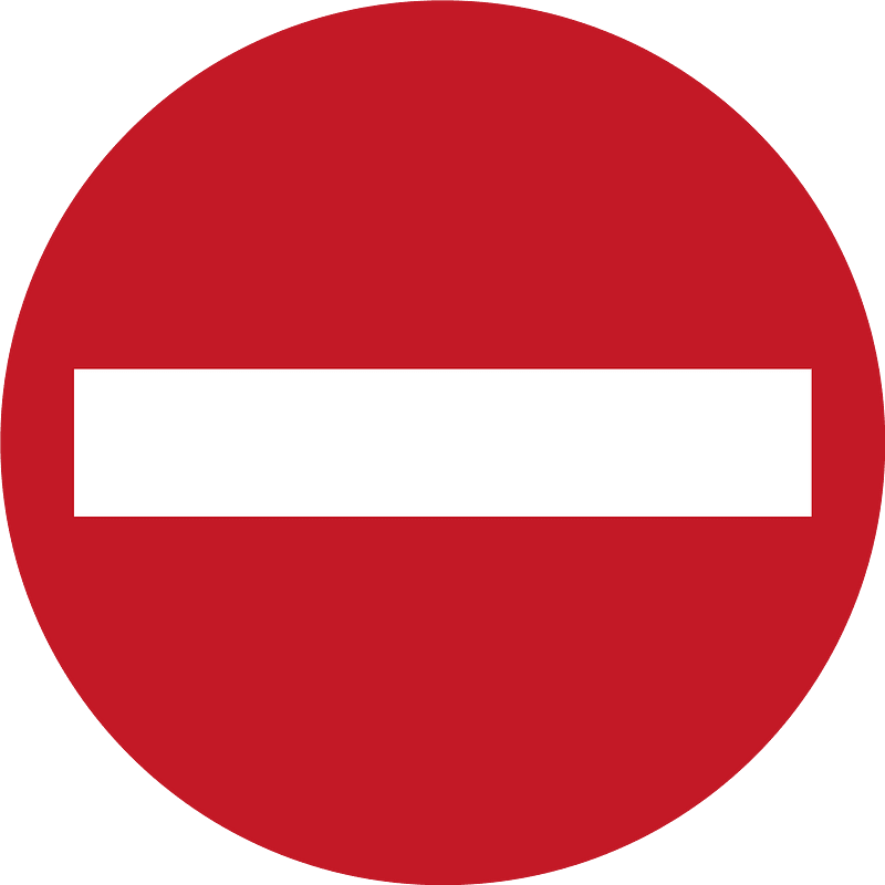 No entry sign in Philippines